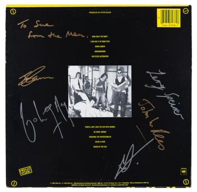 Lot #394 Men at Work Signed Album - Business as Usual - Image 1