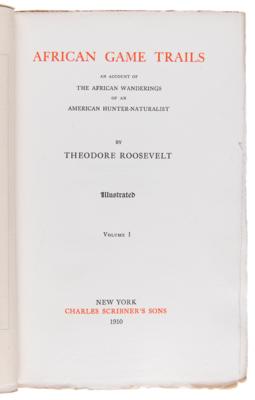 Lot #16 Theodore Roosevelt Signed Limited Edition Book - African Game Trails - Image 5
