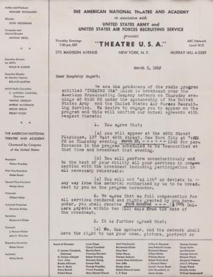 Lot #449 Humphrey Bogart and Lauren Bacall (2) Documents Signed - Image 4