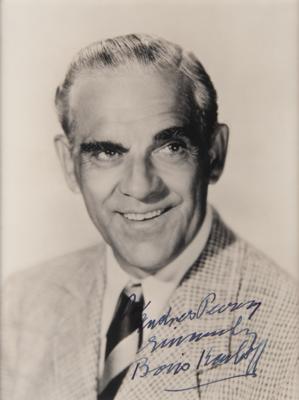 Lot #470 Boris Karloff Signed Photograph - Image 2