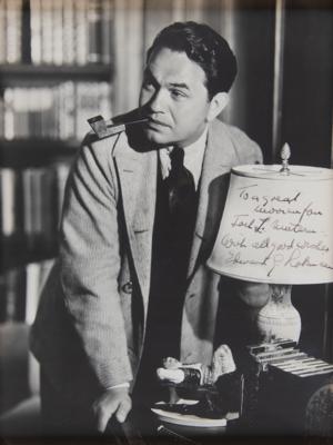 Lot #497 Edward G. Robinson Signed Photograph and Typed Letter Signed - Image 3