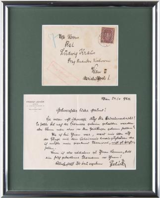 Lot #334 Franz Lehar Autograph Letter Signed