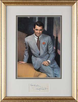 Lot #462 Cary Grant Signature