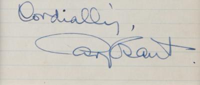 Lot #462 Cary Grant Signature - Image 2