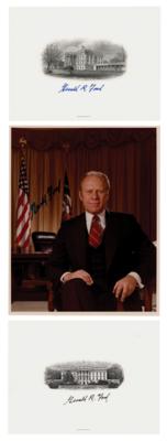 Lot #40 Gerald Ford (3) Signed Items - Image 1