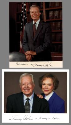 Lot #30 Jimmy and Rosalynn Carter (2) Signed