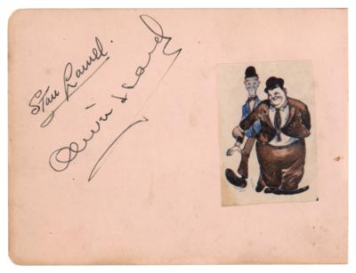 Lot #477 Laurel and Hardy Signatures