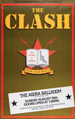 Lot #423 The Clash 1982 Agora Ballroom Concert Poster - Image 1