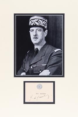 Lot #135 Charles de Gaulle Signature