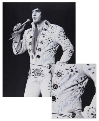 Lot #325 Elvis Presley Signed 'Tour Photo Album’