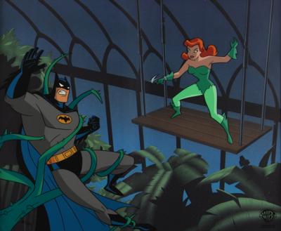 Lot #708 Batman and Poison Ivy limited edition cel