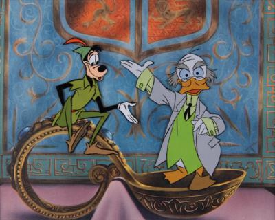 Lot #654 Ludwig Von Drake and Goofy production cel from Walt Disney's Wonderful World of Color - Image 1