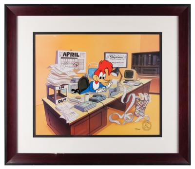 Lot #710 Woody Woodpecker limited edition hand-painted cel from the Woody Woodpecker Profession Series - 'Accountant' - Image 2