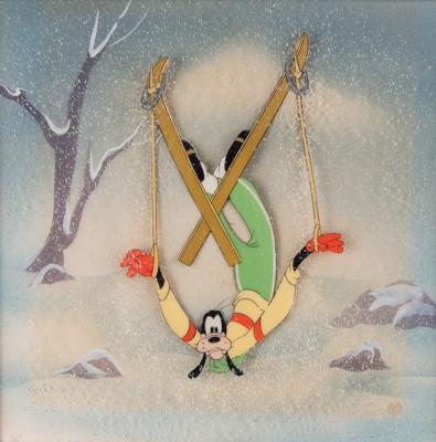 Lot #602 Goofy production cel from The Art of Skiing - Image 2