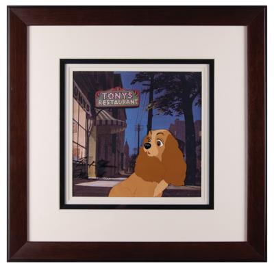 Lot #638 Lady production cel from Lady and the Tramp - Signed by Frank Thomas and Ollie Johnston - Image 2