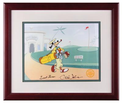 Lot #679 Goofy limited edition serigraph cel from How to Play Golf - Signed by Frank Thomas and Ollie Johnston - Image 2