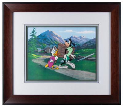 Lot #665 Goofy and Scrooge McDuck production cels from Sport Goofy in Soccermania - Image 2