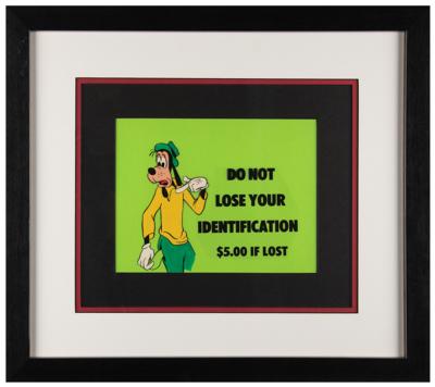 Lot #597 Goofy hand-painted cel from a Disney in-house production for employees - Image 2