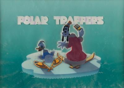 Lot #570 Donald Duck and Goofy key master title card set-up from Polar Trappers - Image 1
