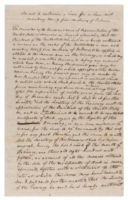 Lot #6 War of 1812: John Quincy Adams and Albert Gallatin Letter Signed with $6 Million European Loan Document Archive - Image 13