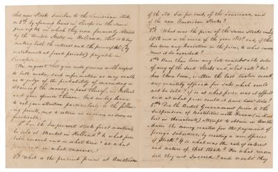 Lot #6 War of 1812: John Quincy Adams and Albert Gallatin Letter Signed with $6 Million European Loan Document Archive - Image 6