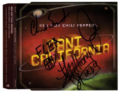 Lot #401 Red Hot Chili Peppers Signed CD Single Sleeve - 'Dani California' - Image 1