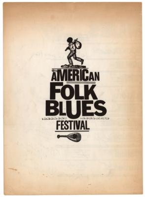 Lot #341 1st American Folk Blues Festival (1962) Multi-Signed Program with John Lee Hooker and T-Bone Walker - Image 2