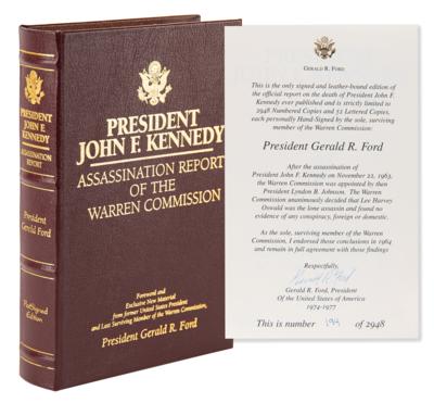 Lot #41 Gerald Ford Signed Limited Edition Book - President John F. Kennedy: Assassination Report of the Warren Commission - Image 1