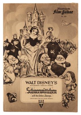 Lot #555 Snow White and the Seven Dwarfs Original German Movie Program - Image 1