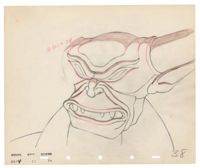 Lot #577 Chernabog production drawing from