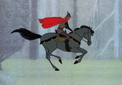 Lot #646 Prince Phillip and Samson production cel from Sleeping Beauty - Image 1