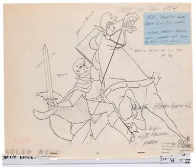 Lot #647 Prince Phillip and Samson production cel from Sleeping Beauty - Image 3