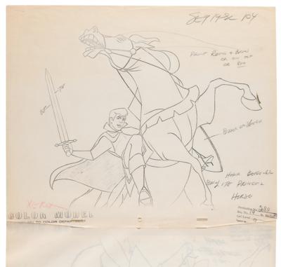 Lot #647 Prince Phillip and Samson production cel from Sleeping Beauty - Image 4