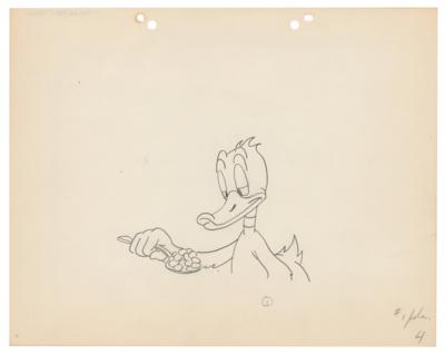 Lot #696 Daffy Duck production drawing from