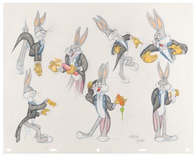 Lot #701 Bugs Bunny original model sheet drawing