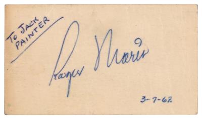 Lot #524 Roger Maris Signature