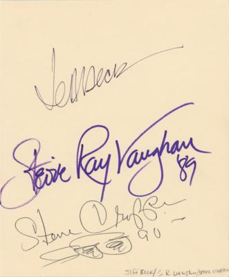 Lot #414 Stevie Ray Vaughan and Jeff Beck