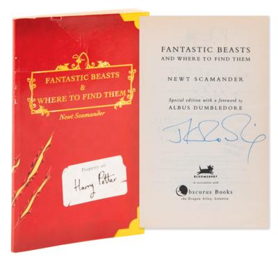 Lot #312 J. K. Rowling Signed Book - Fantastic