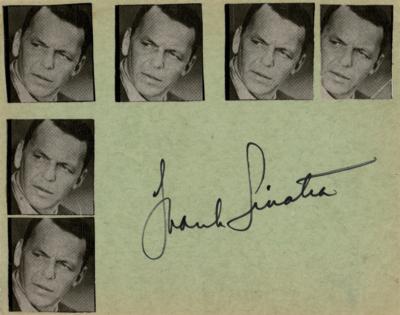 Lot #500 Frank Sinatra Signature