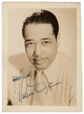 Lot #345 Duke Ellington Signed Photograph