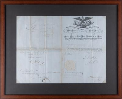 Lot #186 Antonio Lopez de Santa Anna Document Signed - Image 2
