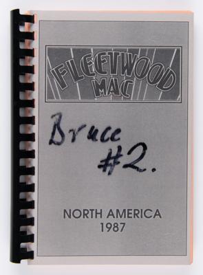 Lot #398 Stevie Nicks and Fleetwood Mac (3) Tour Itineraries - From the Collection of Legendary Audio Engineer Bruce Jackson - Image 2