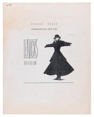 Lot #398 Stevie Nicks and Fleetwood Mac (3) Tour Itineraries - From the Collection of Legendary Audio Engineer Bruce Jackson - Image 4