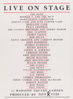 Lot #373 Bob Dylan Original '30th Anniversary Concert Celebration' Program - Image 2