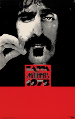 Lot #421 Frank Zappa Original 1975 North American Tour 'Blank' Poster - Image 1