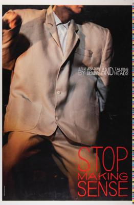 Lot #412 Talking Heads: Stop Making Sense Teaser Movie Poster (Color Proof) - Image 1