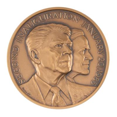 Lot #66 Ronald Reagan 1985 Presidential Inaugural Medal - Bronze - Image 2