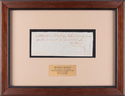 Lot #80 Alexander Hamilton Autograph Document Signed (One Week After Signing Constitution) - Image 2
