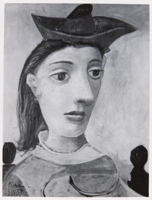 Lot #264 Pablo Picasso Signed Photograph - 'Woman with Green Hat' - Image 2