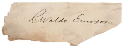 Lot #300 Ralph Waldo Emerson Signature